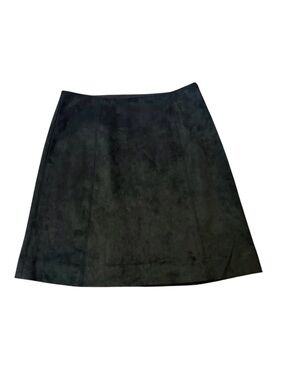 Aritzia Babaton Hopper Faux Suede Mini Skirt Black Size 8